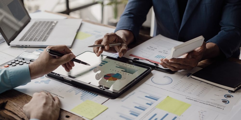 financial services solution concept